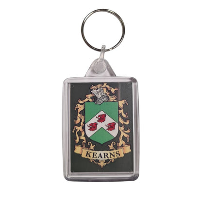 Kearns Surname Family Crest Keyring
