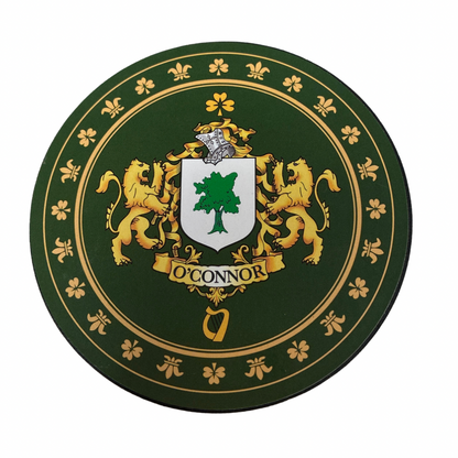 O'Connor Family Surname Crest Coaster
