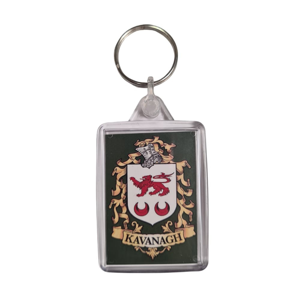 Kavanagh Surname Family Crest Keyring
