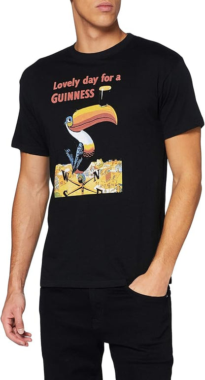 Lovely Day for a Guinness Men's Black Toucan T-Shirt