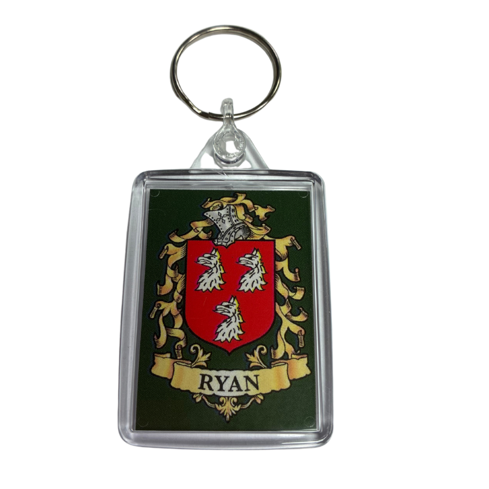 Ryan Surname Family Crest Keyring