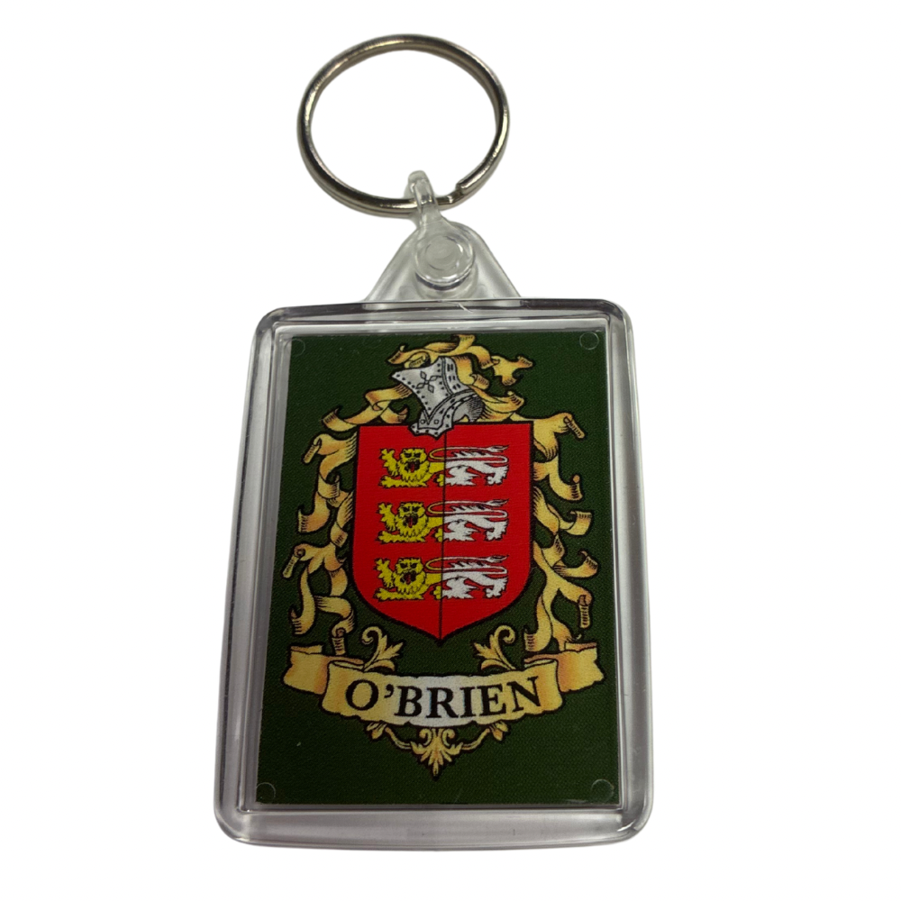 O'Brien Surname Family Crest Keyring