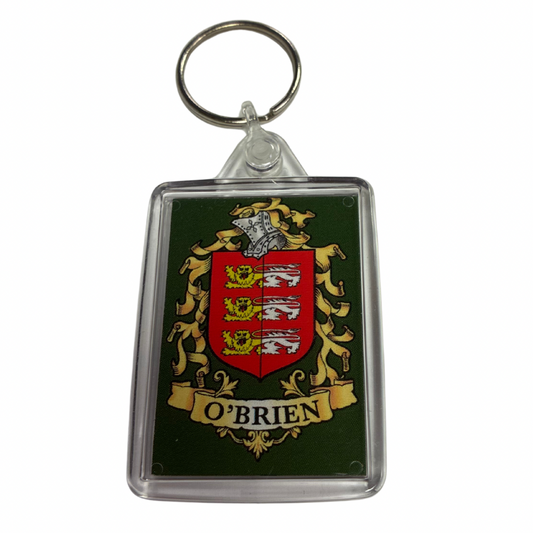 O'Brien Surname Family Crest Keyring