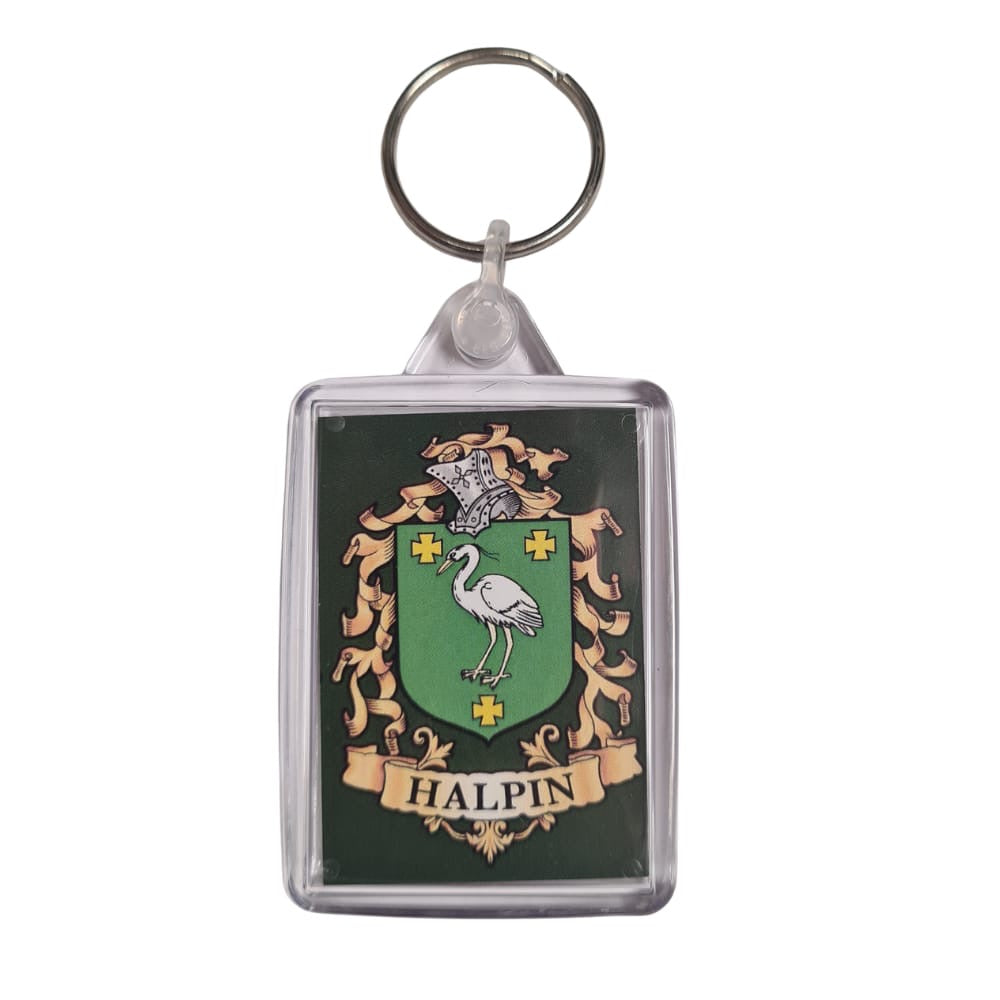 Halpin Surname Family Crest Keyring