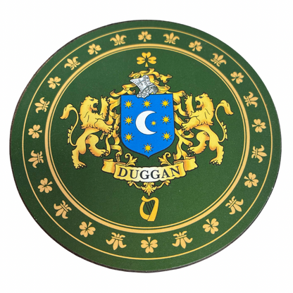 Duggan Family Surname Crest Coaster