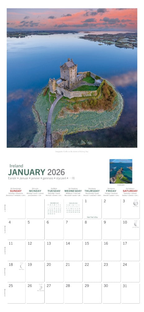 Real Ireland Large Calendar 2026