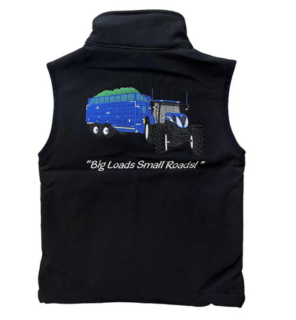 Kids Impact Black Softshell Water resistant Gilet