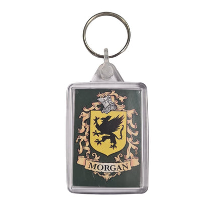 Morgan Surname Family Crest Keyring
