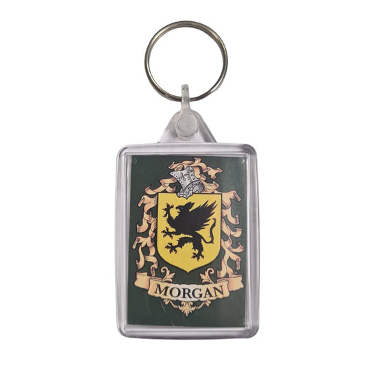 Morgan Surname Family Crest Keyring
