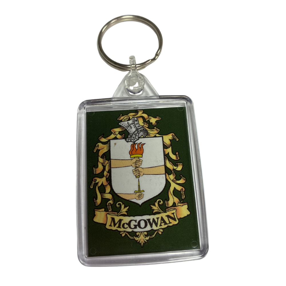 McGowan Surname Family Crest Keyring