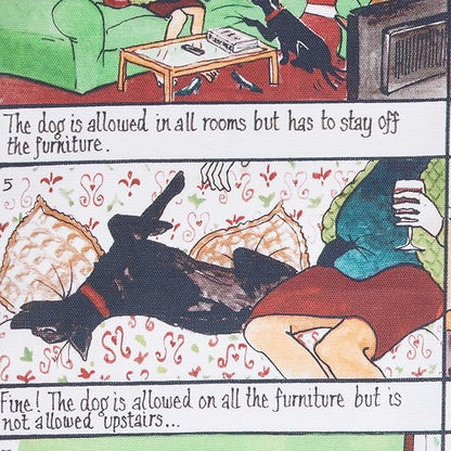 The Dog's Rules Kitchen Tea Towel