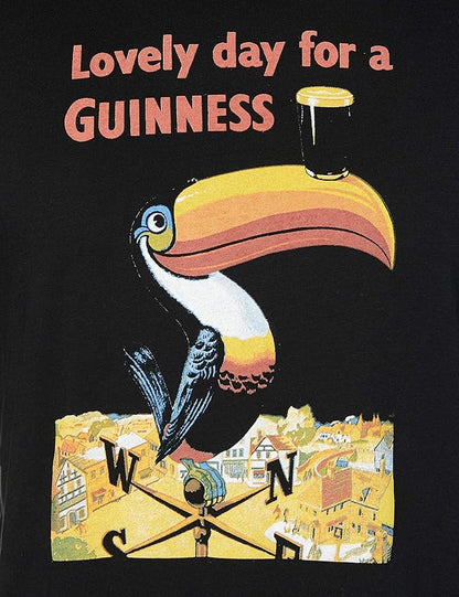 Lovely Day for a Guinness Men's Black Toucan T-Shirt