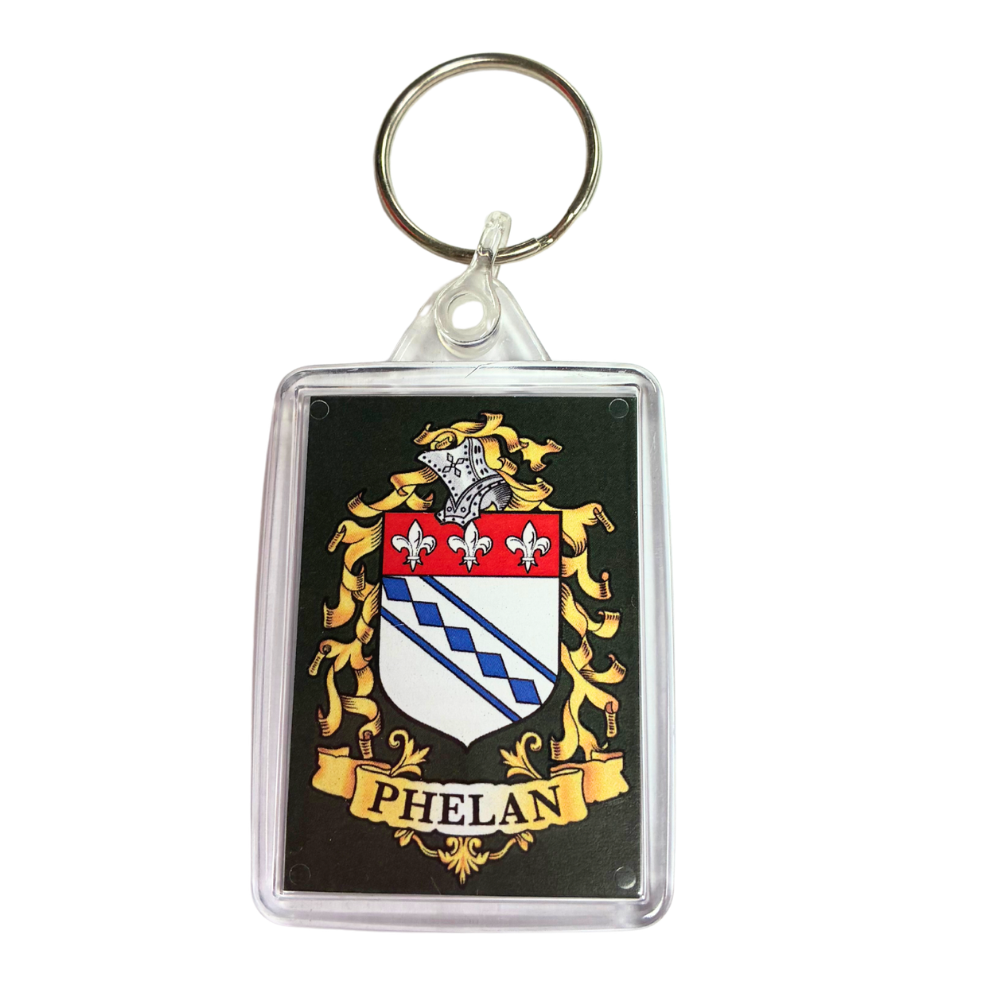 Phelan Surname Family Crest Keyring