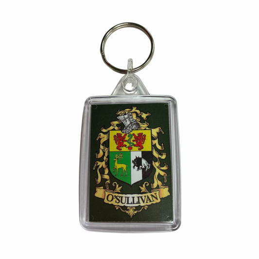 O'Sullivan Surname Family Crest Keyring