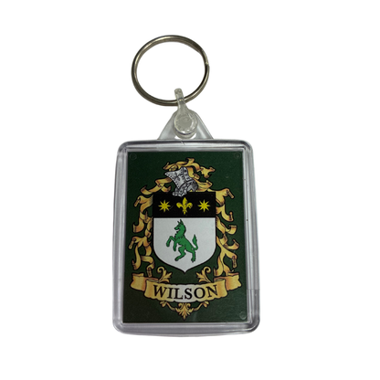 Wilson Surname Family Crest Keyring