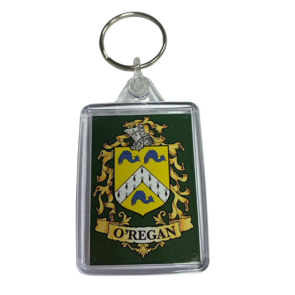 O'Regan Surname Family Crest Keyring