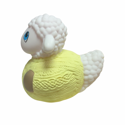 Irish Sheep with Aran Sweater Rubber Duck