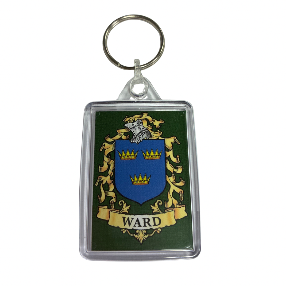 Ward Surname Family Crest Keyring