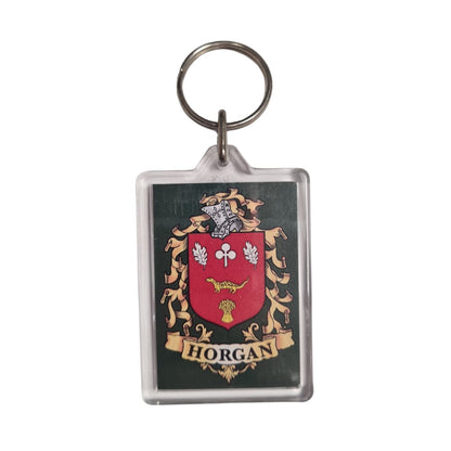 Horgan Surname Family Crest Keyring