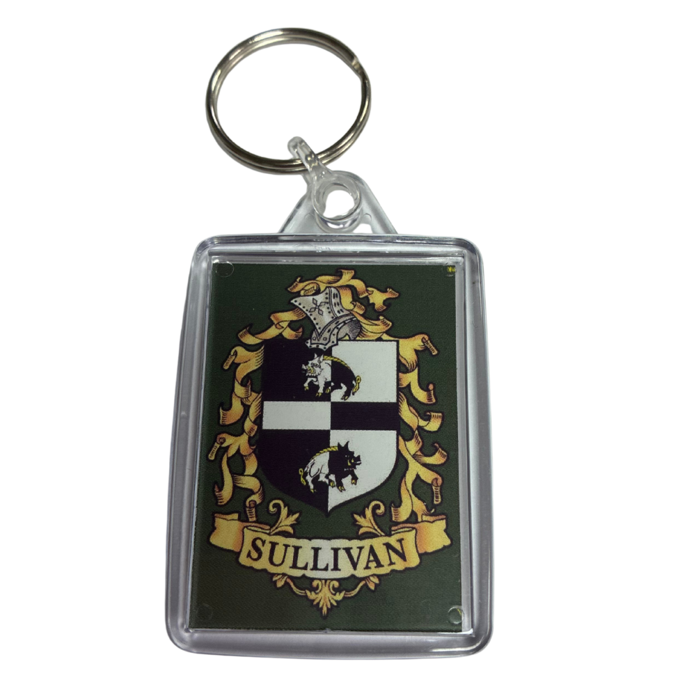 Sullivan Surname Family Crest Keyring