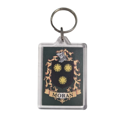 Moran Surname Family Crest Keyring