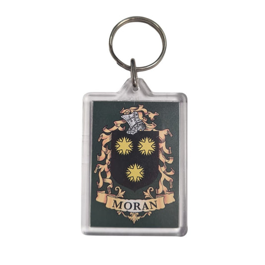 Moran Surname Family Crest Keyring