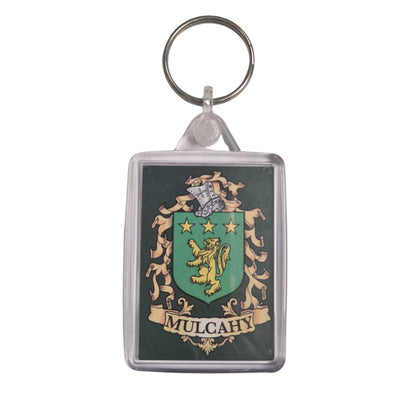 Mulcahy Surname Family Crest Keyring