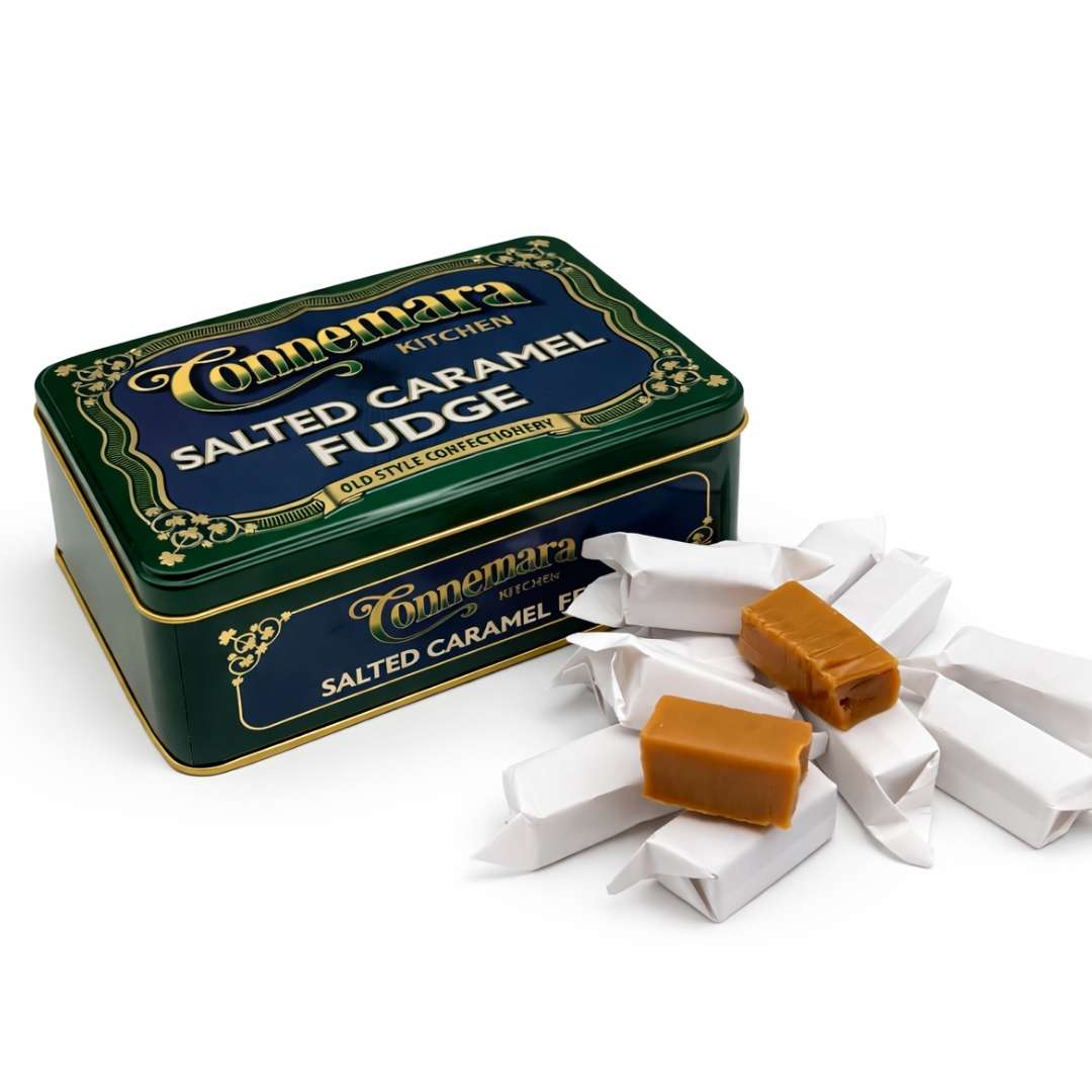 Connemara Kitchen Salted Caramel Fudge Tin 150g