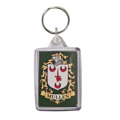 Mullen Surname Family Crest Keyring