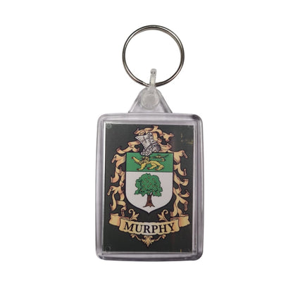 Murphy Green Surname Family Crest Keyring