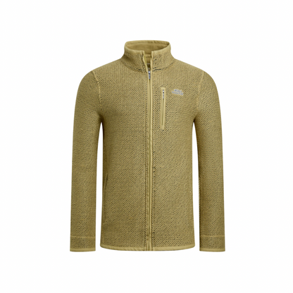 Weird Fish Mens Transom Full Zip Macaroni Sweatshirt Antique Moss