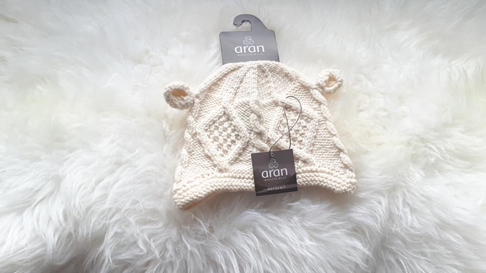 Aran Woollen Mills Kids Hand Knitted Hat with Ears