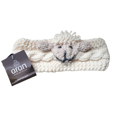 Aran Woollen Mills- Hand Knitted Babies Sheep Headband