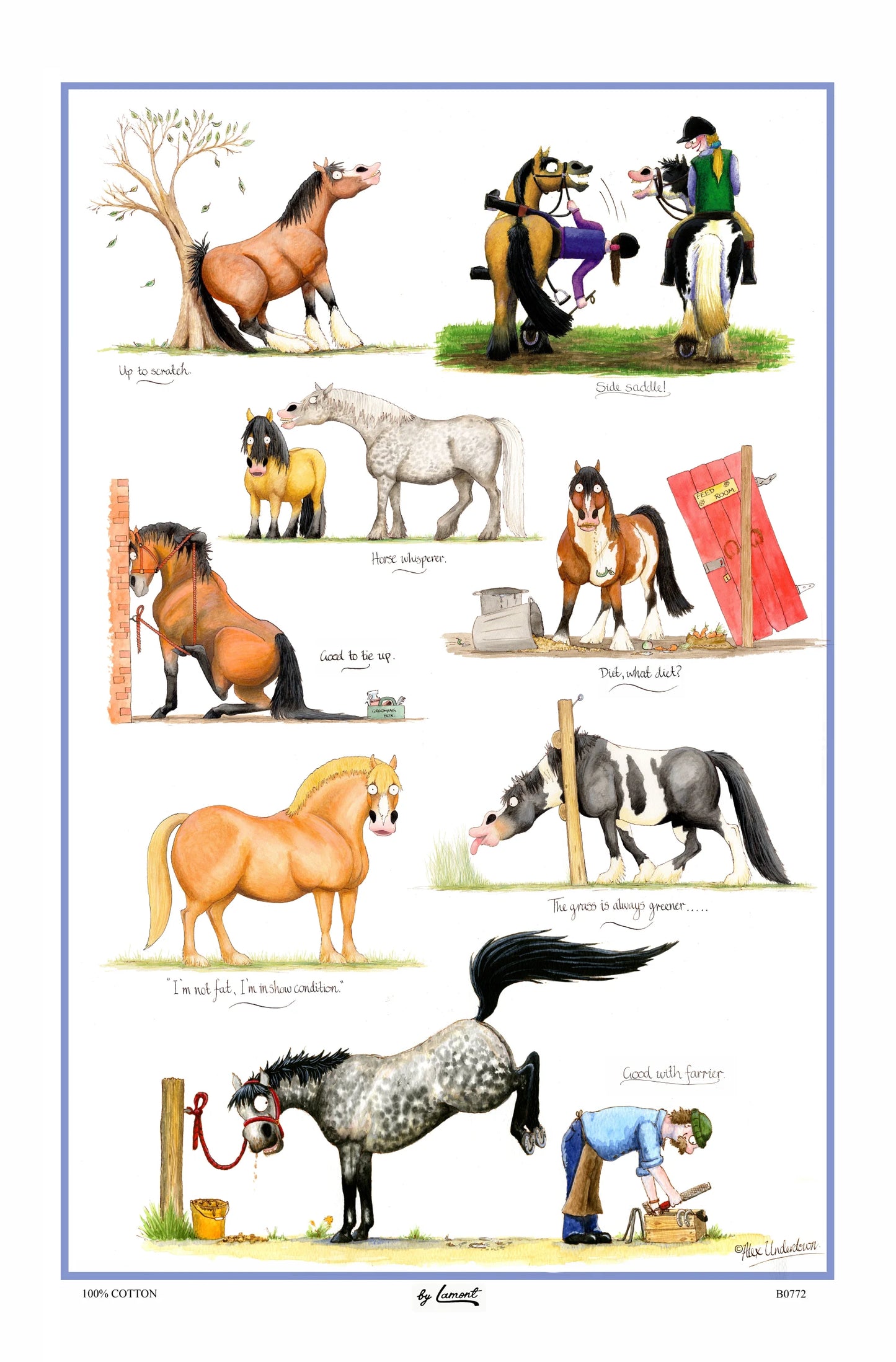 The Grass is Always Greener Kitchen Tea Towel