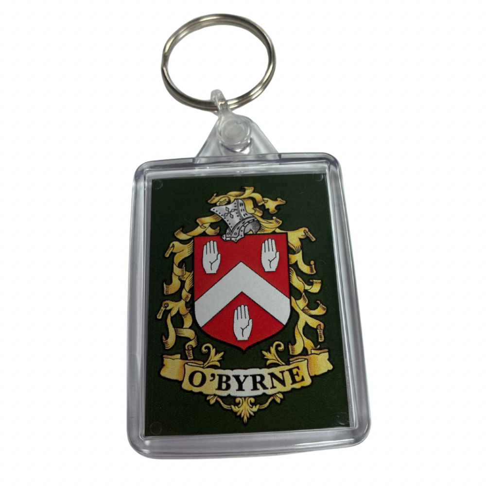 O'Byrne Surname Family Crest Keyring
