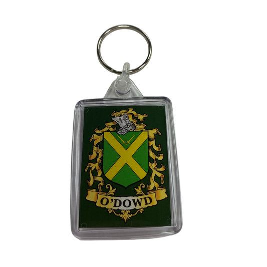O'Dowd Surname Family Crest Keyring
