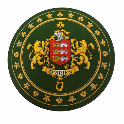 O'Brien Family Surname Crest Coaster