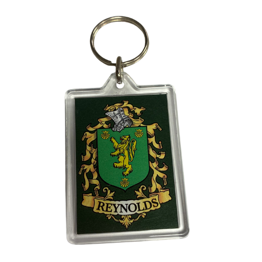 Reynolds Surname Family Crest Keyring