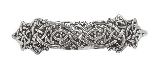 Mullingar Pewter Barrette Hair Clip Celtic Dragon Design
