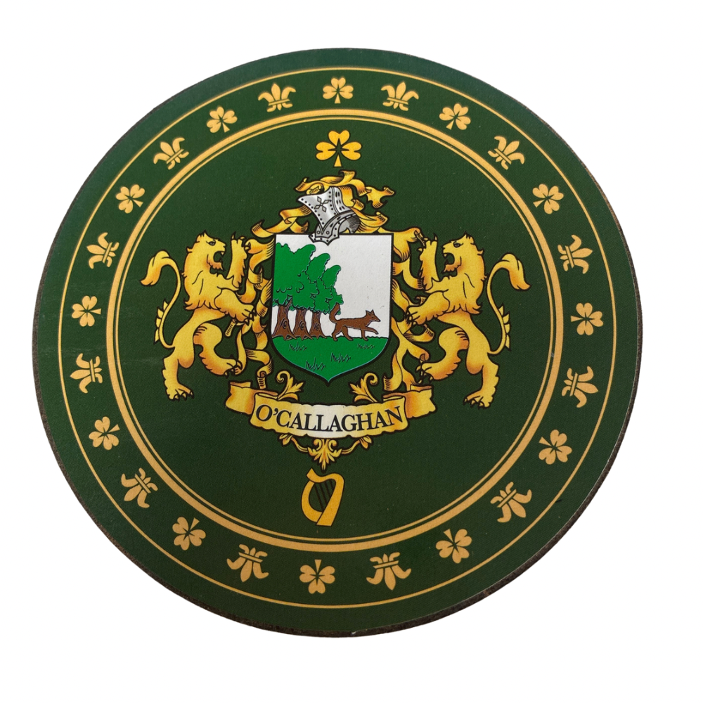 O'Callaghan Family Surname Crest Coaster