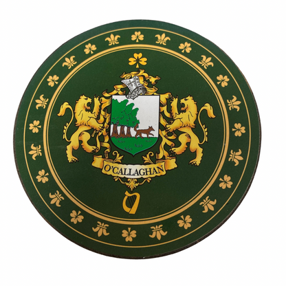 O'Callaghan Family Surname Crest Coaster