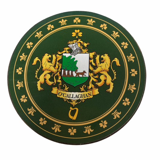 O'Callaghan Family Surname Crest Coaster