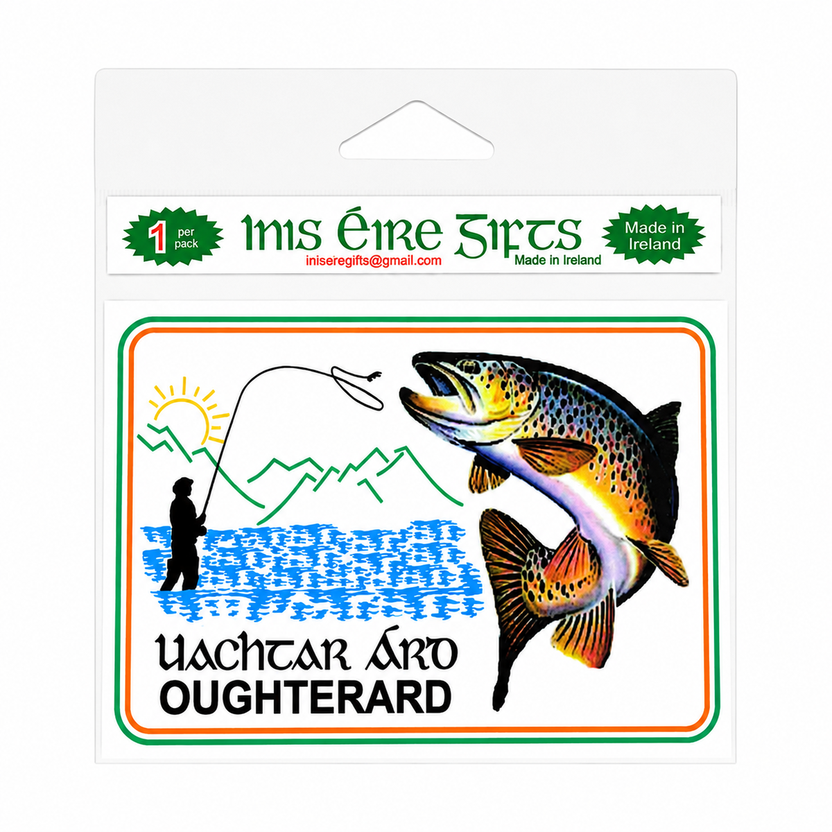 Oughterard Fishing Glossy Sticker