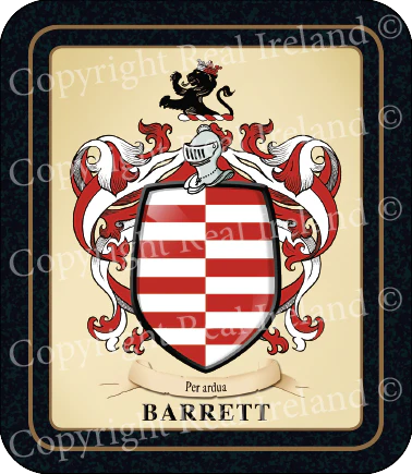 Barret Heraldic Coaster 2 Pack