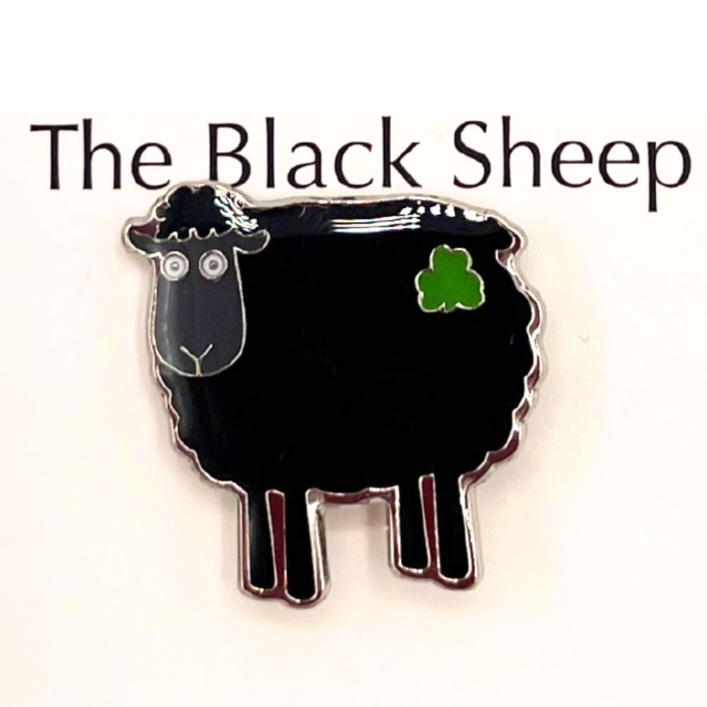 Black Sheep Enamel Lapel Pin