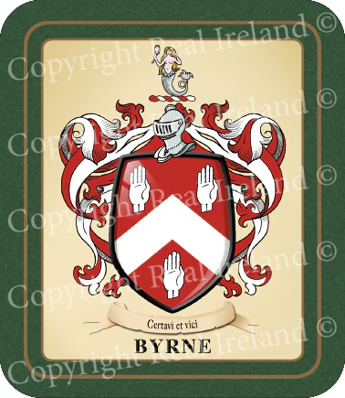 Byrne Heraldic Coaster 2 Pack