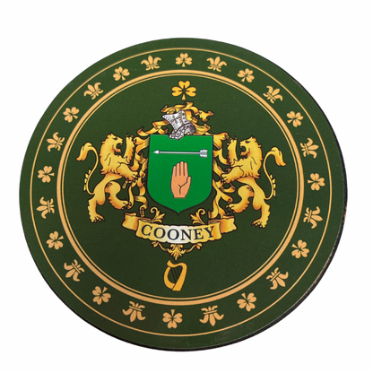 Cooney Family Surname Crest Coaster