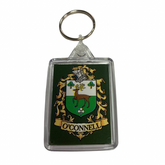 O'Connell Surname Family Crest Keyring