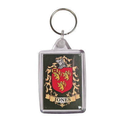 Jones Surname Family Crest Keyring