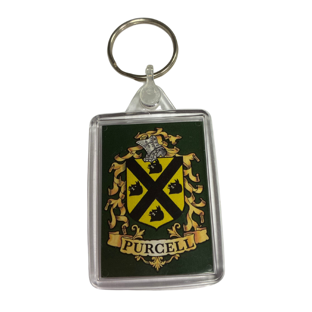 Purcell Surname Family Crest Keyring
